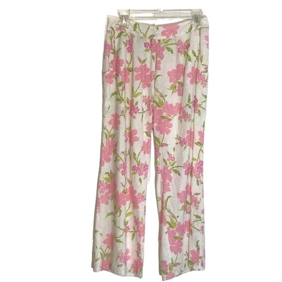 Julie Brown Lily Cove Wide Leg Linen Blend Pants - Picture 1 of 10